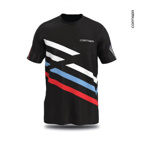 CORTIGER - Men's T-shirt Linea Black - Short Sleeve